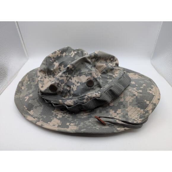 Multi-Cam Digital Camo Boonie Sun Hat Sz 6 3/4 Cotton Blend, Vented, - Picture 1 of 5